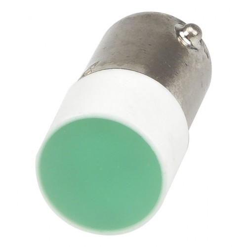 BA9S-1B 12V green round smooth head bayonet connection led bulb indicator light
