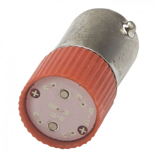 BA9S-2B 380V red round coarse head bayonet connection led bulb indicator light