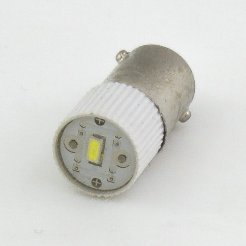 BA9S-2B 6.3V white round coarse head bayonet connection led bulb indicator light