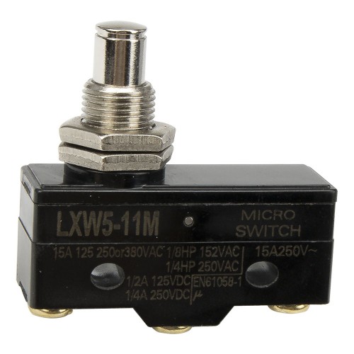 LXW5-11M silver contact panel mount plunger micro limit switch