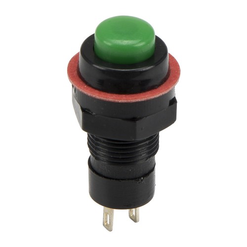 DS-211 green 10mm mounting diameter self-lock ON-OFF push button switch