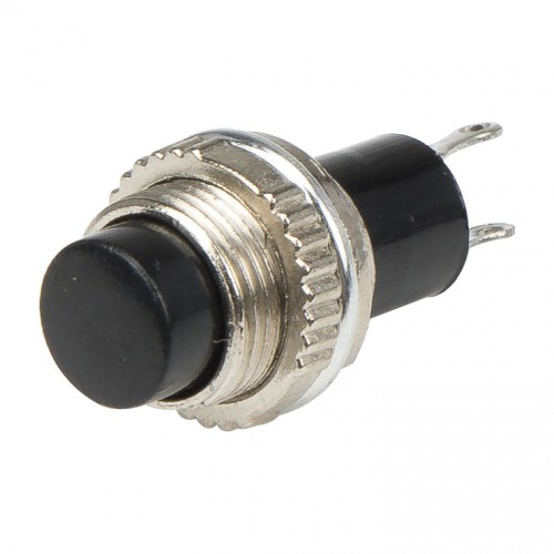 DS-314 black 10mm mounting diameter reset (ON) - OFF push button switch