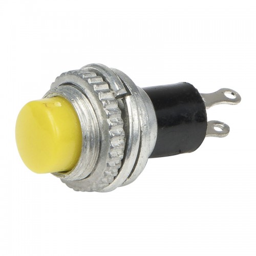 DS-314 yellow10mm mounting diameter reset (ON) - OFF push button switch