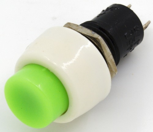 DS-451 green 10mm mounting diameter reset (ON) - OFF push button switch