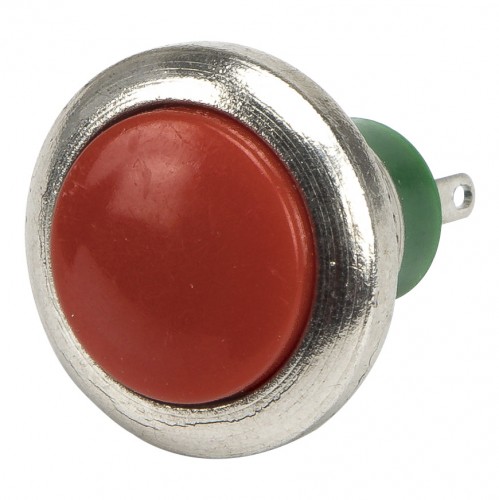 DS-312 red 12mm mounting diameter reset (ON) - OFF round push button switch