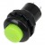 DS-313 green 12mm mounting diameter reset (ON) - OFF round push button switch