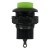 DS-313 green 12mm mounting diameter reset (ON) - OFF round push button switch
