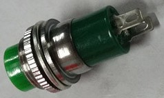 DS-324 green 12mm mounting diameter reset (ON) - OFF round push button switch