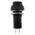 PBS-11A black 12mm mounting diameter self-lock ON-OFF round push button switch