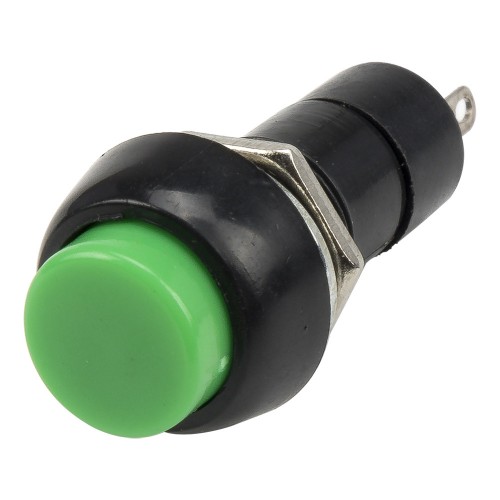 PBS-11A green 12mm mounting diameter self-lock ON-OFF round push button switch