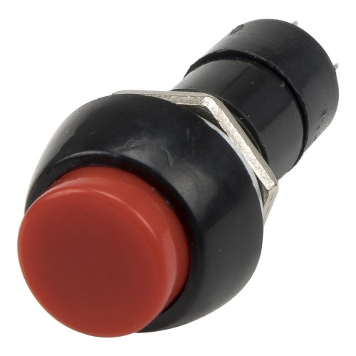 PBS-11A red 12mm mounting diameter self-lock ON-OFF round push button switch