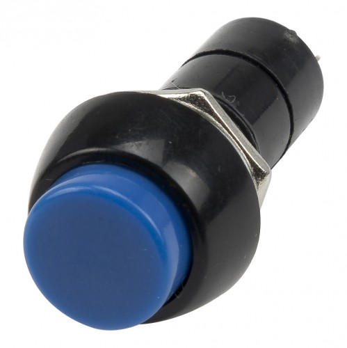 PBS-11B blue 12mm mounting diameter reset (ON) - OFF round push button switch