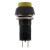 PBS-11B yellow 12mm mounting diameter reset (ON) - OFF round push button switch