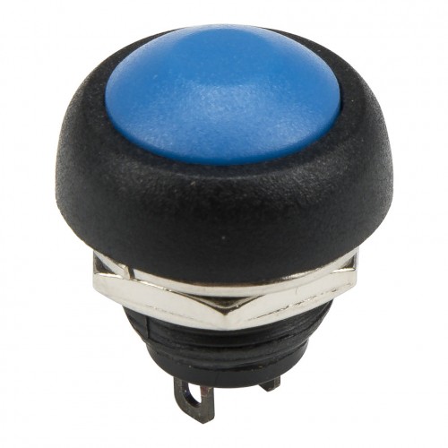 PBS-33B blue 12mm mounting diameter reset (ON) - OFF round push button switch