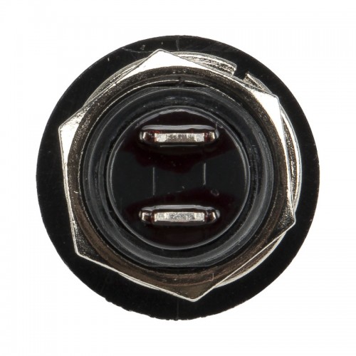 PBS-33B black 12mm mounting diameter reset (ON) - OFF round push button switch