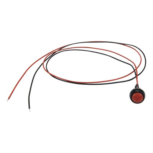 PBS-33B red 12mm mounting diameter reset (ON) - OFF 0.75m cable round push button switch