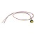 PBS-33B yellow 12mm mounting diameter reset (ON) - OFF 0.75m cable round push button switch