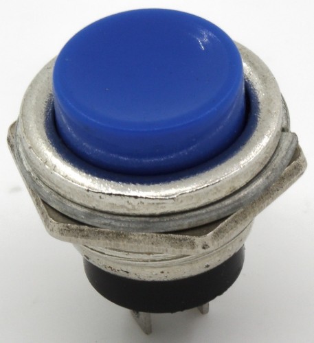 DS-212 blue 16mm mounting diameter reset (ON) - OFF round push button switch