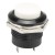 R13-507 white 16mm mounting diameter reset (ON) - OFF round push button switch