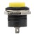 R13-507 yellow 16mm mounting diameter reset (ON) - OFF round push button switch