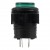 R16-503BD green 16mm mounting diameter reset (ON) - OFF round push button switch with 3V lamp