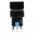 SA16F-11D 16mm reset (ON) - OFF white square push button switch pushbutton with 110V light / lamp