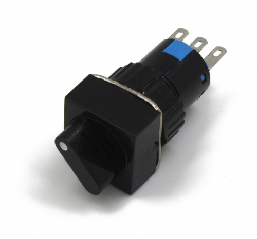 SA16F-11X2 16mm self-lock ON-OFF square turn push button switch pushbutton