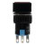 SA16J-11D 16mm SPDT 5 pins self-lock ON-OFF red rectangle push button switch pushbutton with 220V lamp