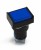 SA16J-11D 16mm SPDT 5 pins reset (ON)-OFF blue rectangle push button switch pushbutton with 220V lamp