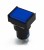 SA16J-11D 16mm SPDT 5 pins reset (ON)-OFF blue rectangle push button switch pushbutton with 220V lamp
