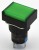 SA16J-11D 16mm SPDT 5 pins reset (ON)-OFF green rectangle push button switch pushbutton with 220V lamp