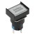 SA16J-11D 16mm SPDT 5 pins reset (ON)-OFF white rectangle push button switch pushbutton with 220V lamp