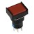 SA16J-22D 16mm SPDT 8 pins reset (ON)-OFF red rectangle push button switch pushbutton with 12V lamp