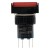 SA16J-22D 16mm SPDT 8 pins reset (ON)-OFF red rectangle push button switch pushbutton with 220V lamp