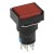 SA16J-22D 16mm SPDT 8 pins reset (ON)-OFF red rectangle push button switch pushbutton with 220V lamp