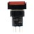 SA16J-22D 16mm SPDT 8 pins reset (ON)-OFF red rectangle push button switch pushbutton with 24V lamp