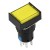 SA16J-22D 16mm SPDT 8 pins reset (ON)-OFF yellow rectangle push button switch pushbutton with 24V lamp