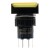 SA16J-22D 16mm SPDT 8 pins reset (ON)-OFF yellow rectangle push button switch pushbutton with 6V lamp