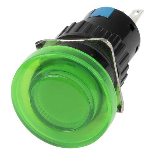 SA16Y-11MZ green 16mm self-lock ON - OFF round push button switch pushbutton