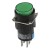 AL6-A-22 16mm 6 pins self-lock ON - OFF round green push button switch