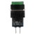 AL6-A-22 16mm 6 pins self-lock ON - OFF round green push button switch