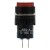 AL6-A-22 16mm 6 pins self-lock ON - OFF round red push button switch
