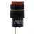 AL6-A-22 16mm 6 pins self-lock ON - OFF round red push button switch