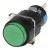 AB6-M-11 16mm 3 pins reset (ON) - OFF round green push button switch