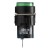 AB6-M-11 16mm 3 pins reset (ON) - OFF round green push button switch