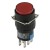 AB6-M-22-R 16mm 6 pins reset (ON) - OFF round red push button switch