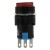 AB6-M-22-R 16mm 6 pins reset (ON) - OFF round red push button switch