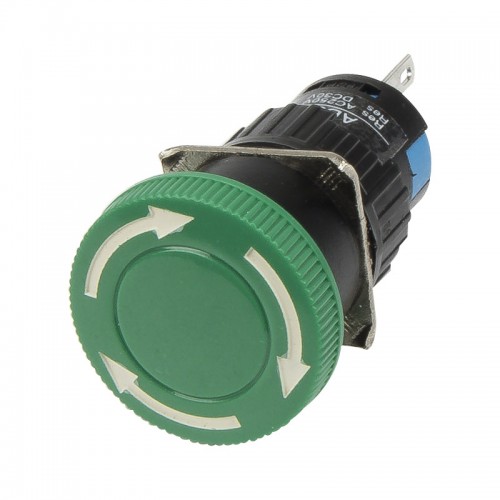 AB6-V 16mm green emergency stop push button switch