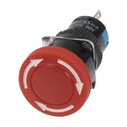 AB6-V 16mm red emergency stop push button switch
