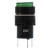 AL6-A-11 AC 220V lamp 16mm 5 pins self-lock ON - OFF round green push button switch
